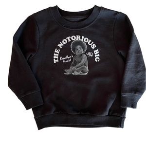 Toddler the notorious B.I.G. Sweatshirt, 2T, Black